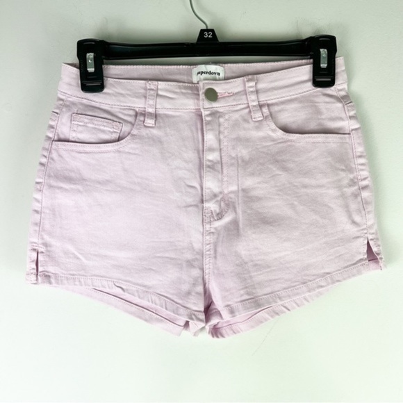 Superdown Shorts womens size medium lilac pink zip fly - Picture 1 of 7